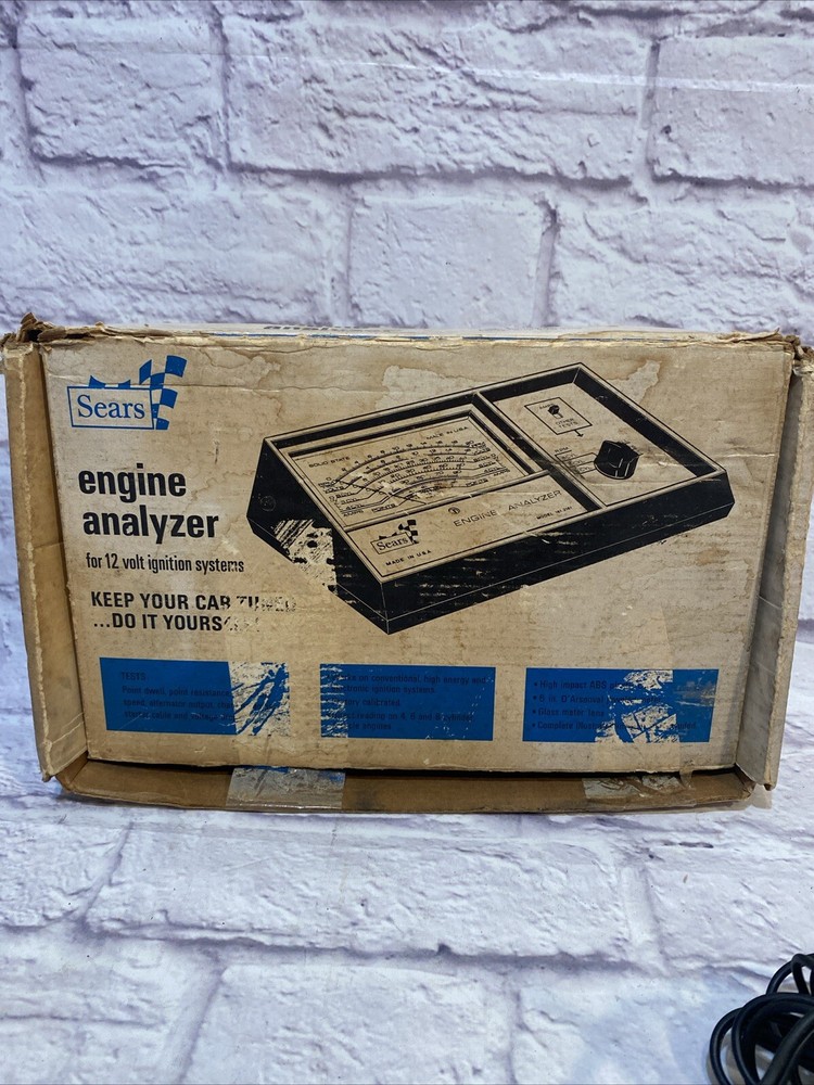 Vintage Sears Engine Analyzer Model 161-2161 - Untested Automobilia