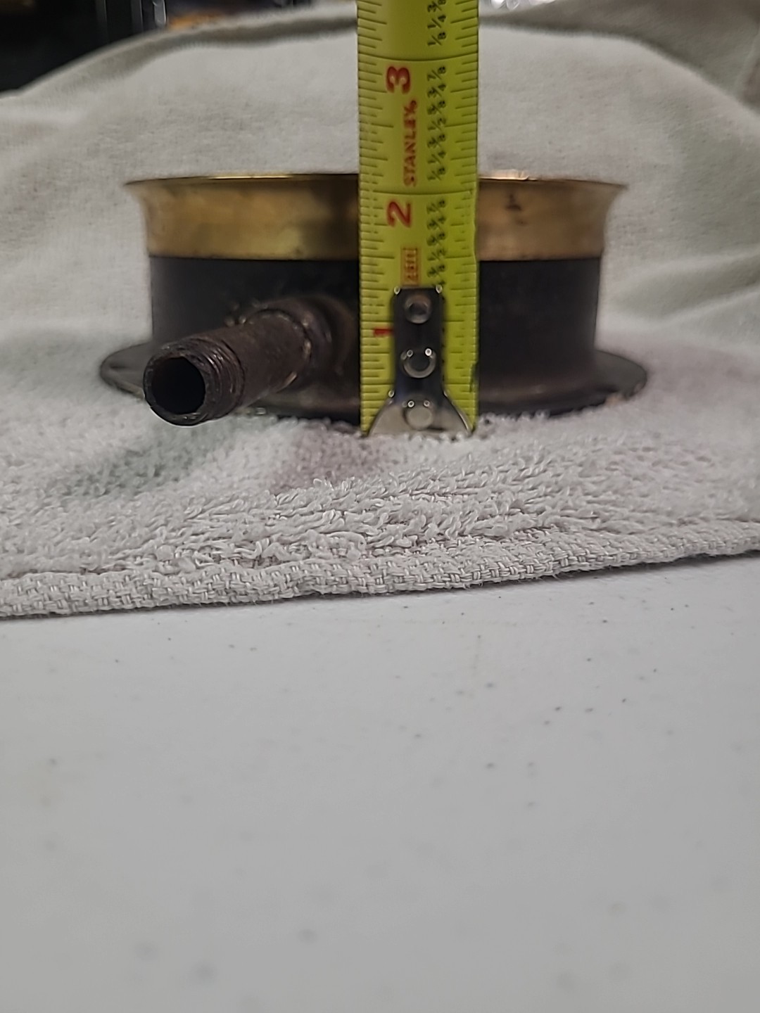 Antique Brass Gauge. Crosby Steam Gage And Valve Co. Boston 1914.