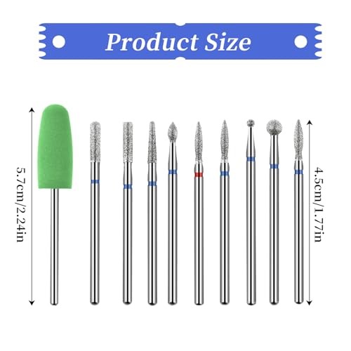 Nail Drill Diamond Bits Set Professional