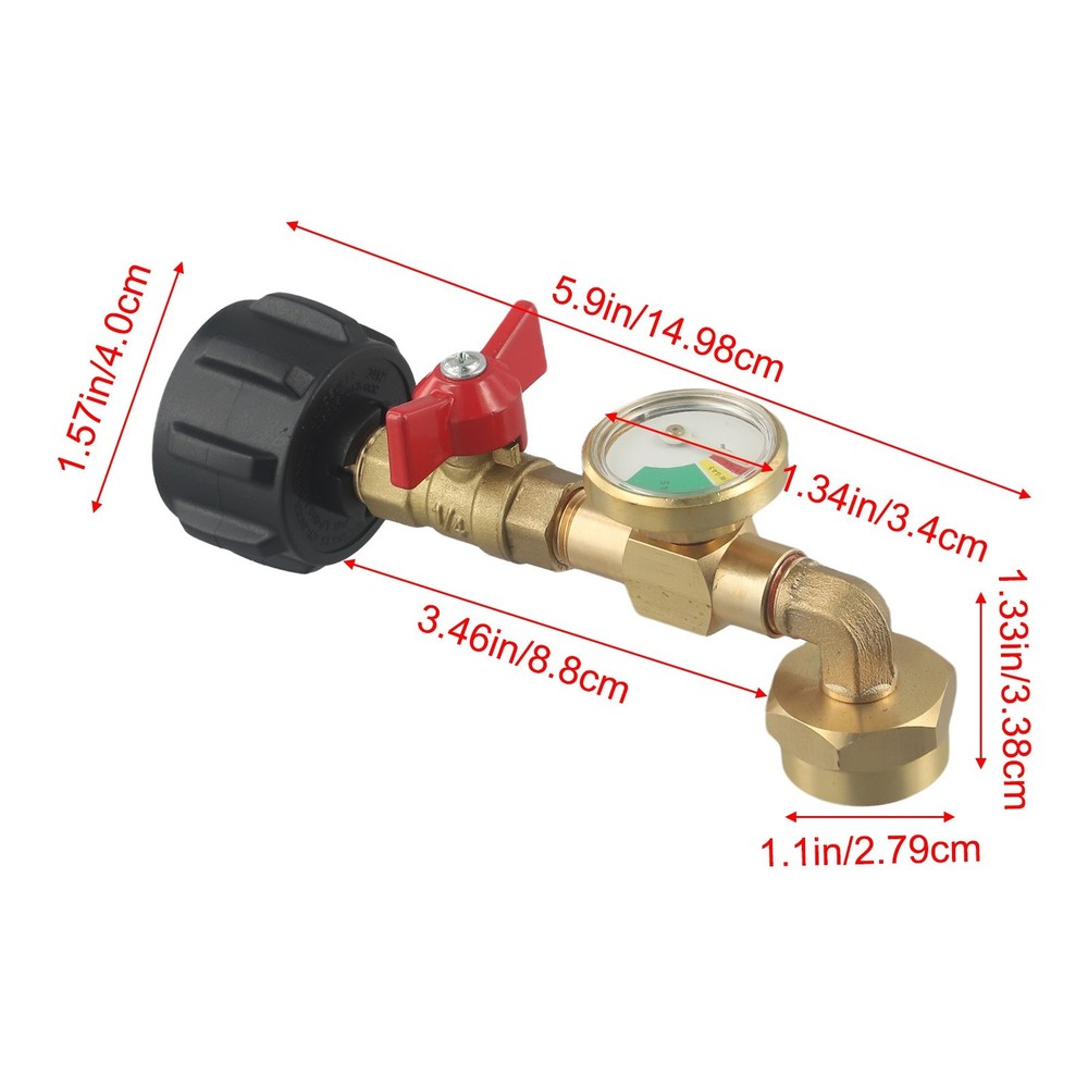 High Quality Solid Brass Propane Filling Adapter Ensures Better Sealing