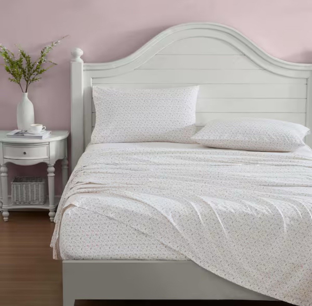 Laura Ashley Cotton Percale Queen Sheet Set