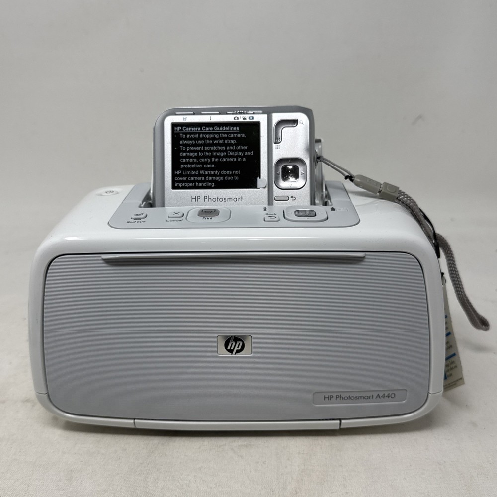 HP Photosmart A445 Digital Camera M547 & Printer Dock A440 Complete Bundle (VB)