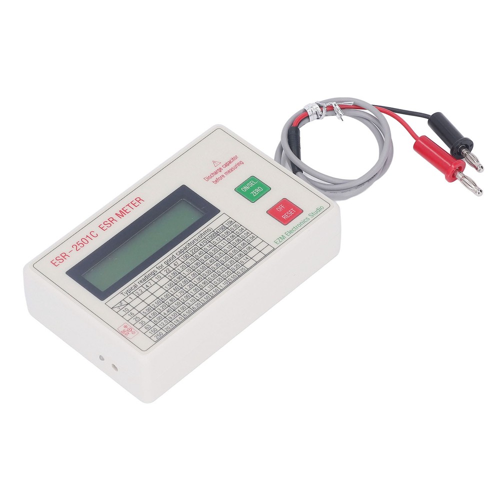 Handheld ESR Capacitor Tester High Smart Shutdown Function Capacitance Meter ONS