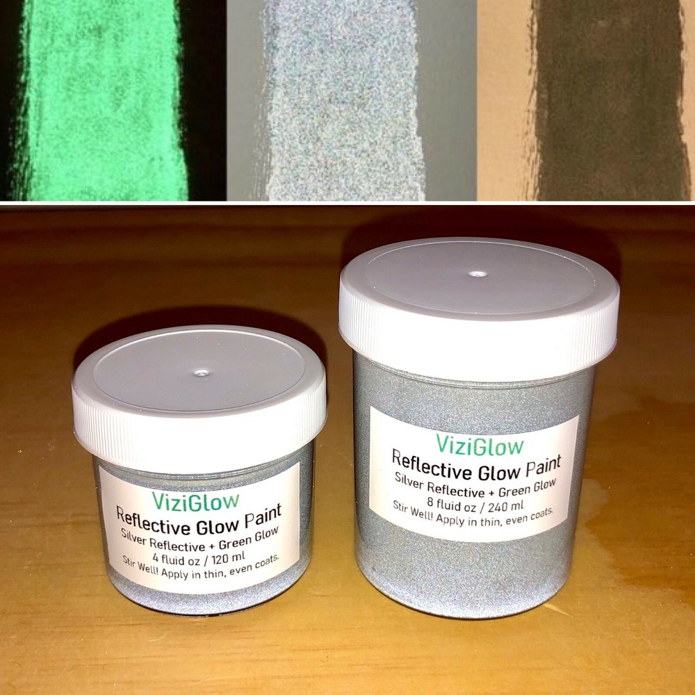 Reflective Glow Paint - 8 oz - Combo Reflect & Glow High-visibility Solution
