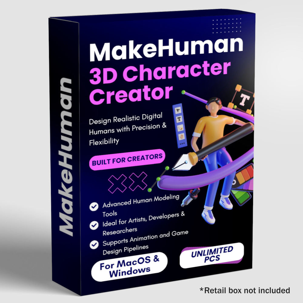 MakeHuman 3D Character Creator - Mac & Windows  Photorealistic Modeling Software