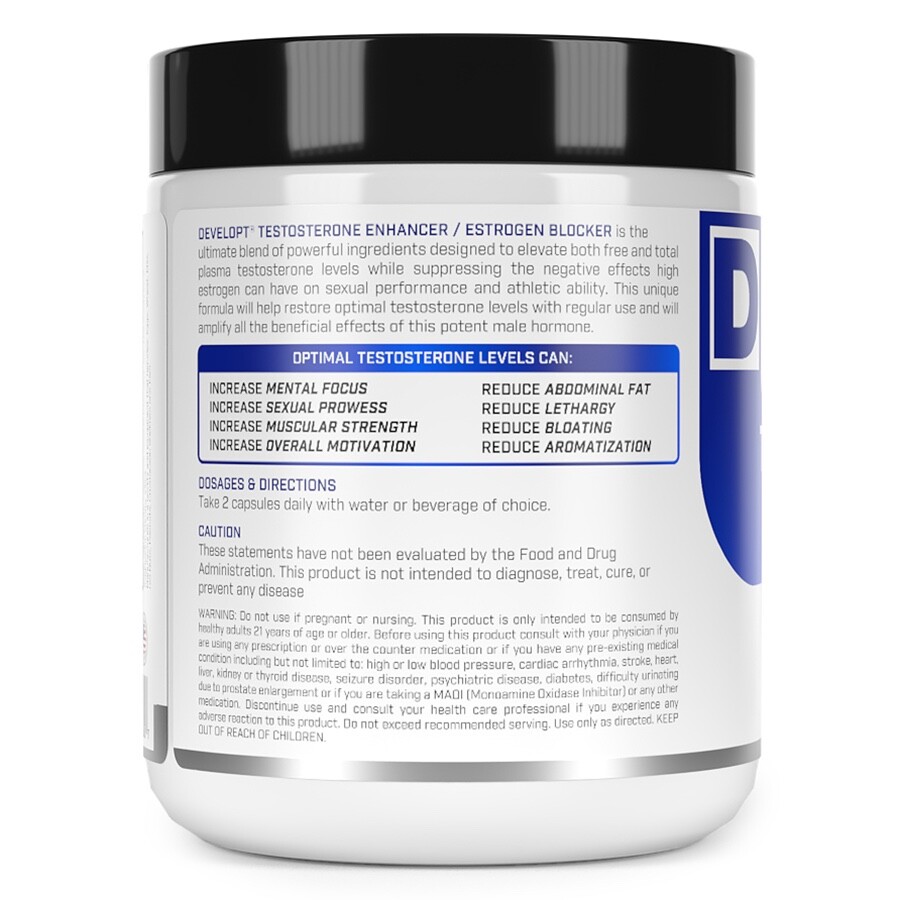 Testosterone Booster Enhancer Estrogen Blocker Muscle Builder DEVELOPT capsules
