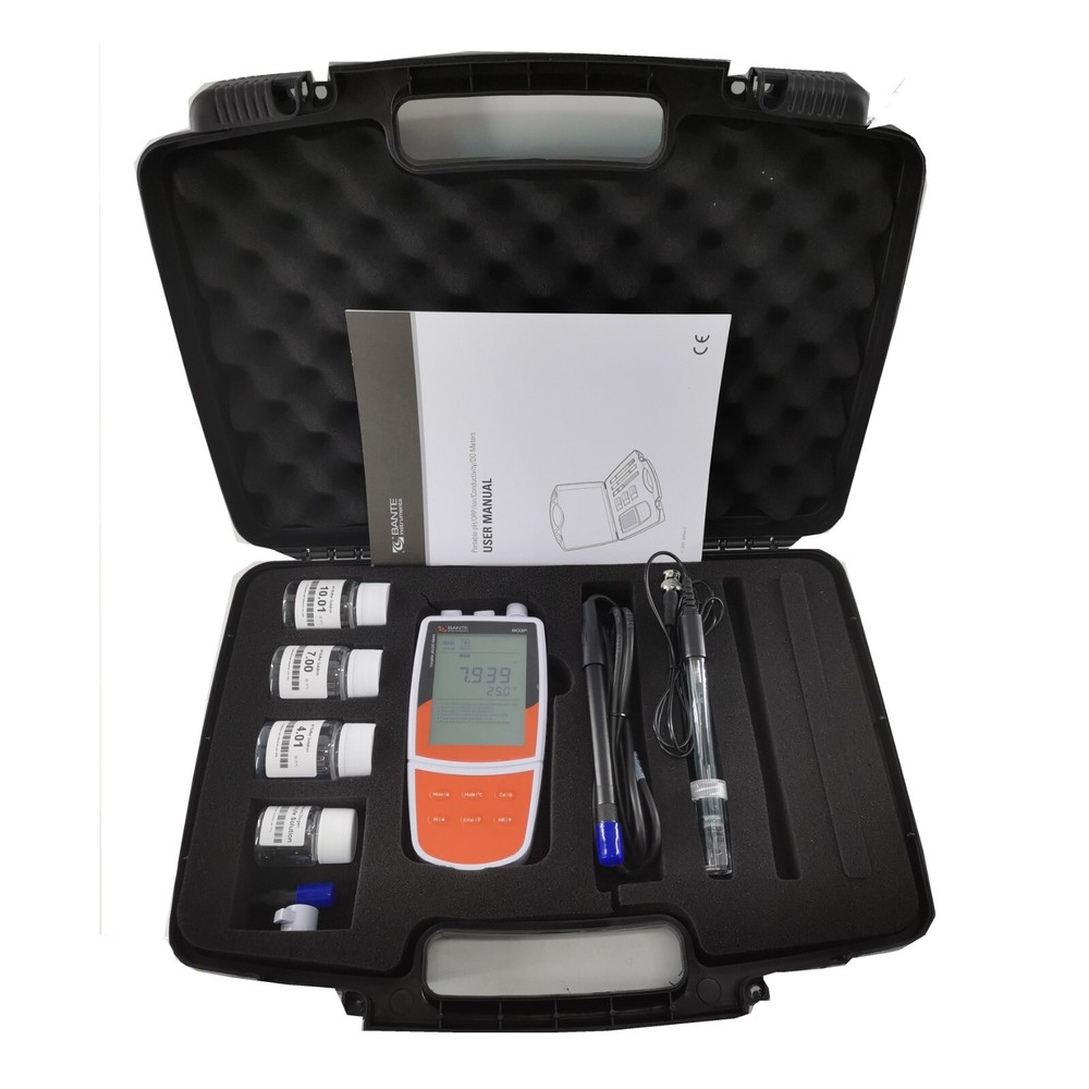 Water Quality Analyzer Portable Dissolved Oxygen Meter pH mV Temp Tester Meter