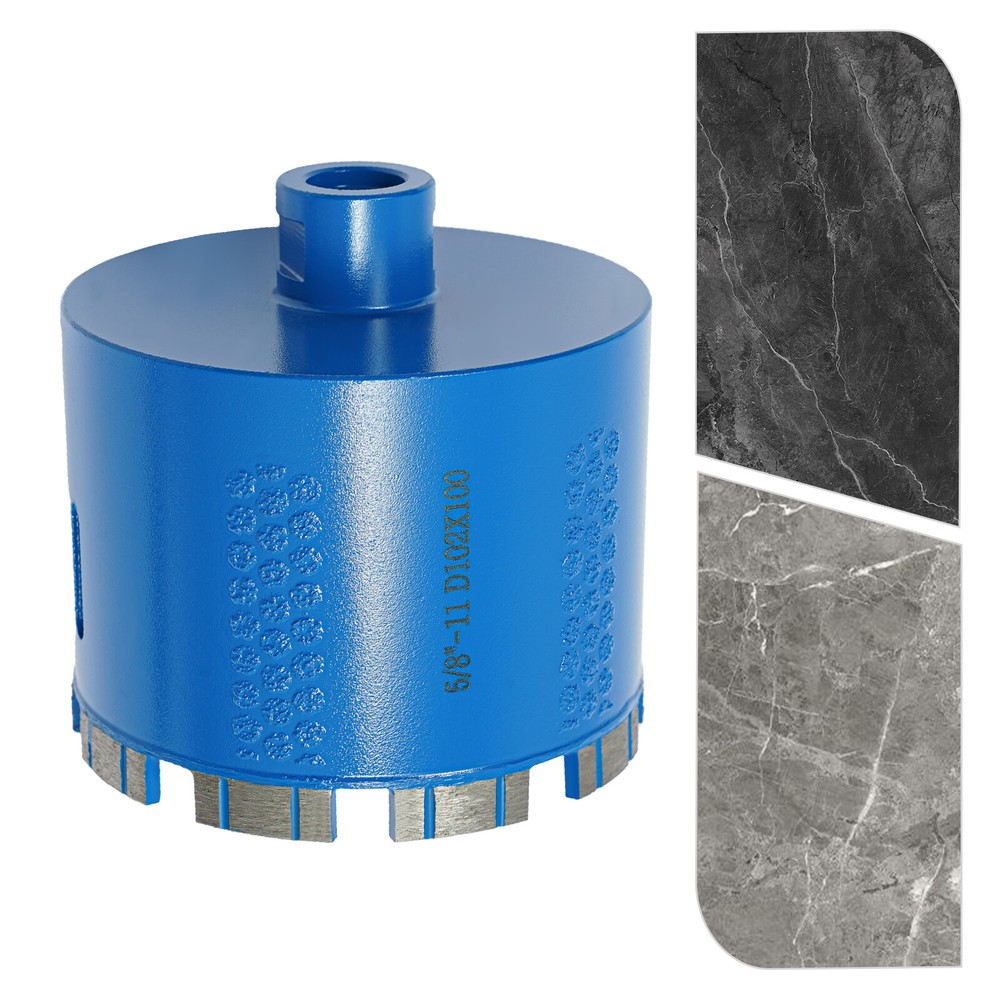 Diamond Core Drill, Drilling Bit, 5/8-11 Thread Diamond Drilling Bit Blue NEW