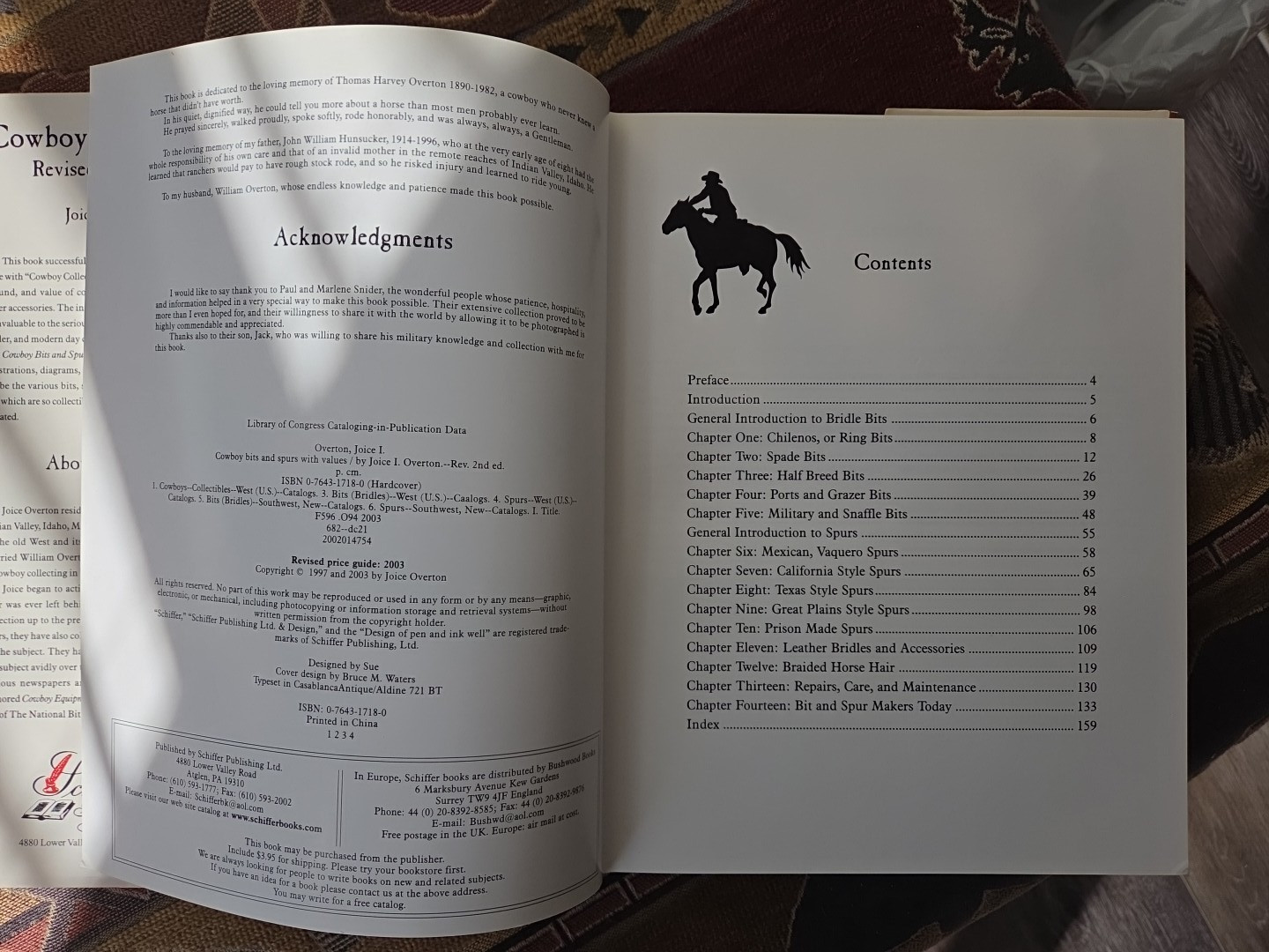 Cowboy Bits and Spurs Joice I. Overton Schiffer Book for Collectors