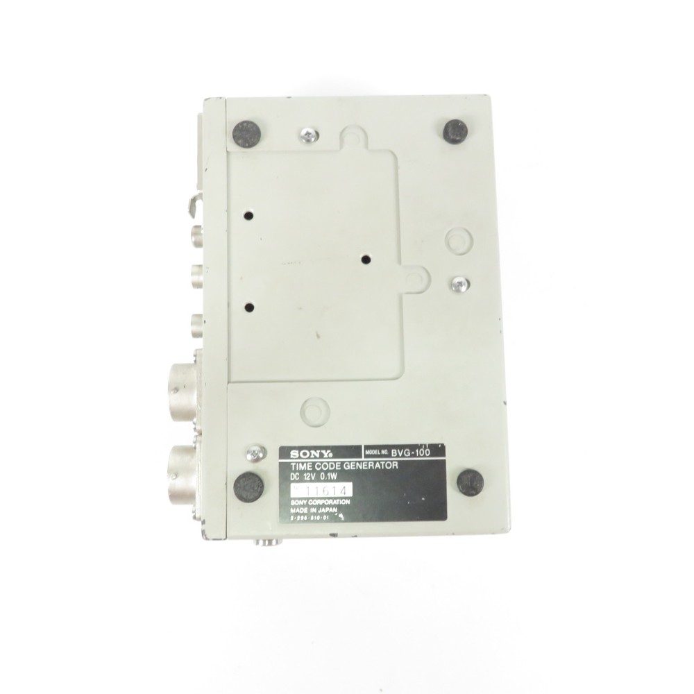 Sony BVG-100 Portable Time Code Generator SMPTE EBU Professional Broadcast