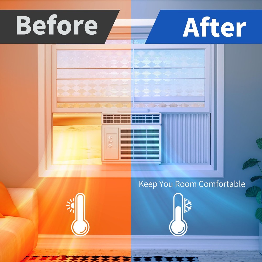 Window Conditioner Side Panel with Adjustable Frame, Adjuatable Window AC Acc...