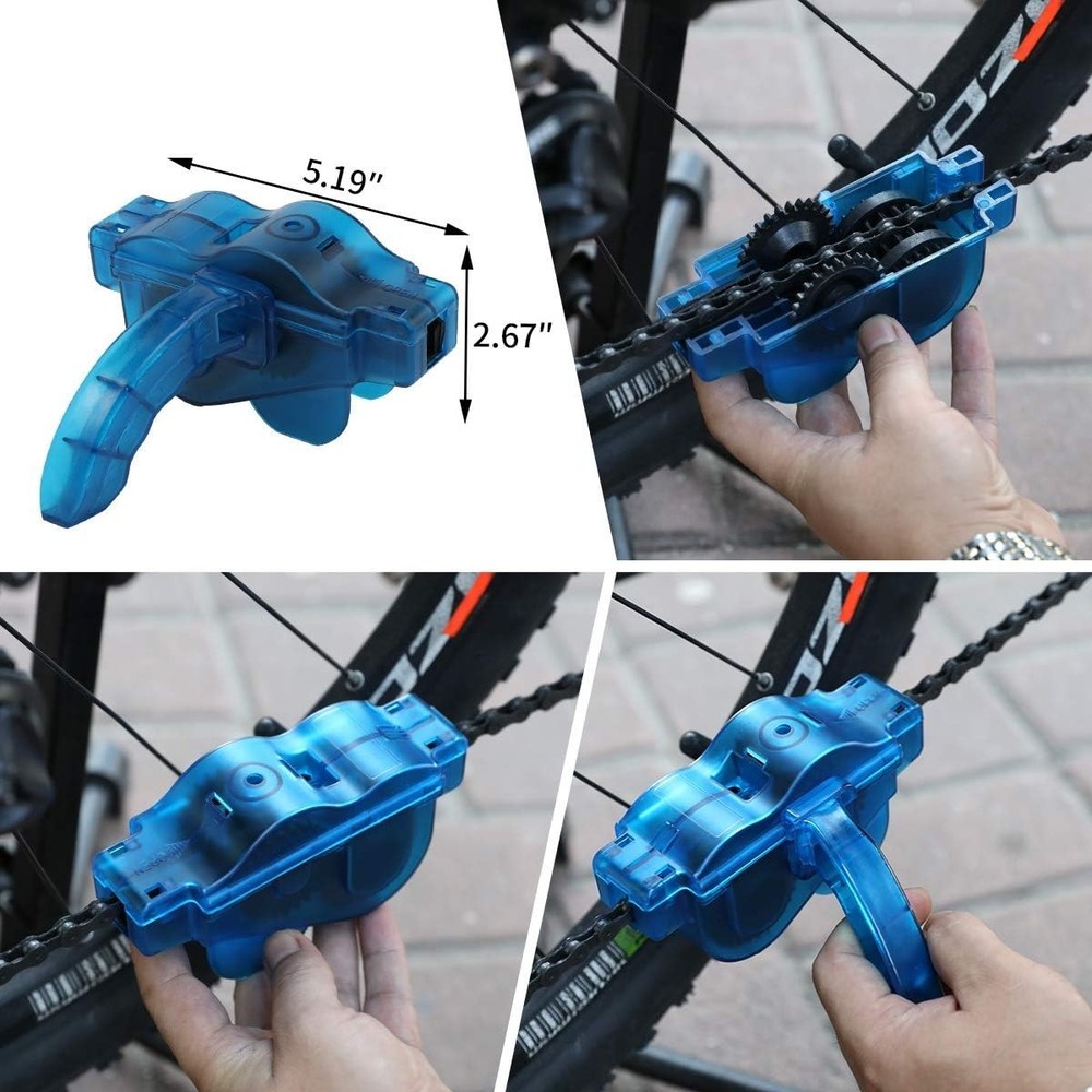Precision Bicycle Cleaning Kit - 8 Essential Brushes for Easy Maintenance