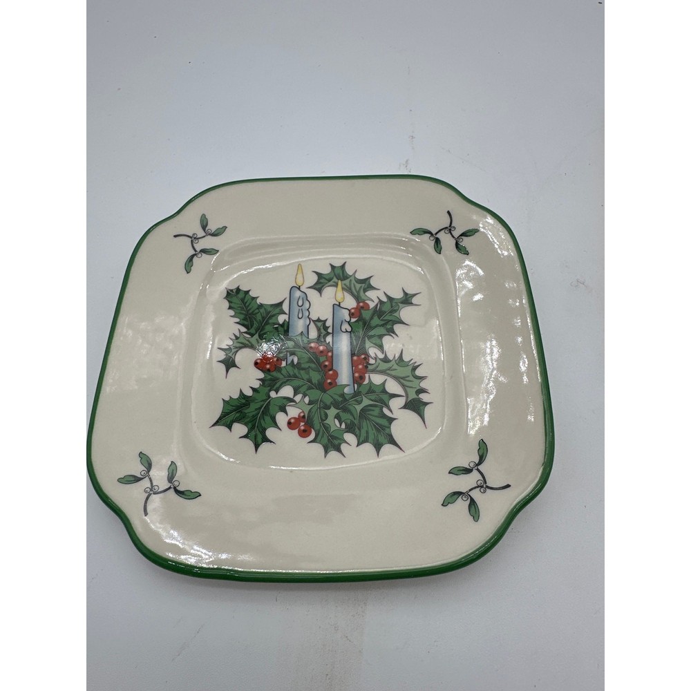 Spode 2005 Replacement square Decorating Tree World Christmas small 6" plate