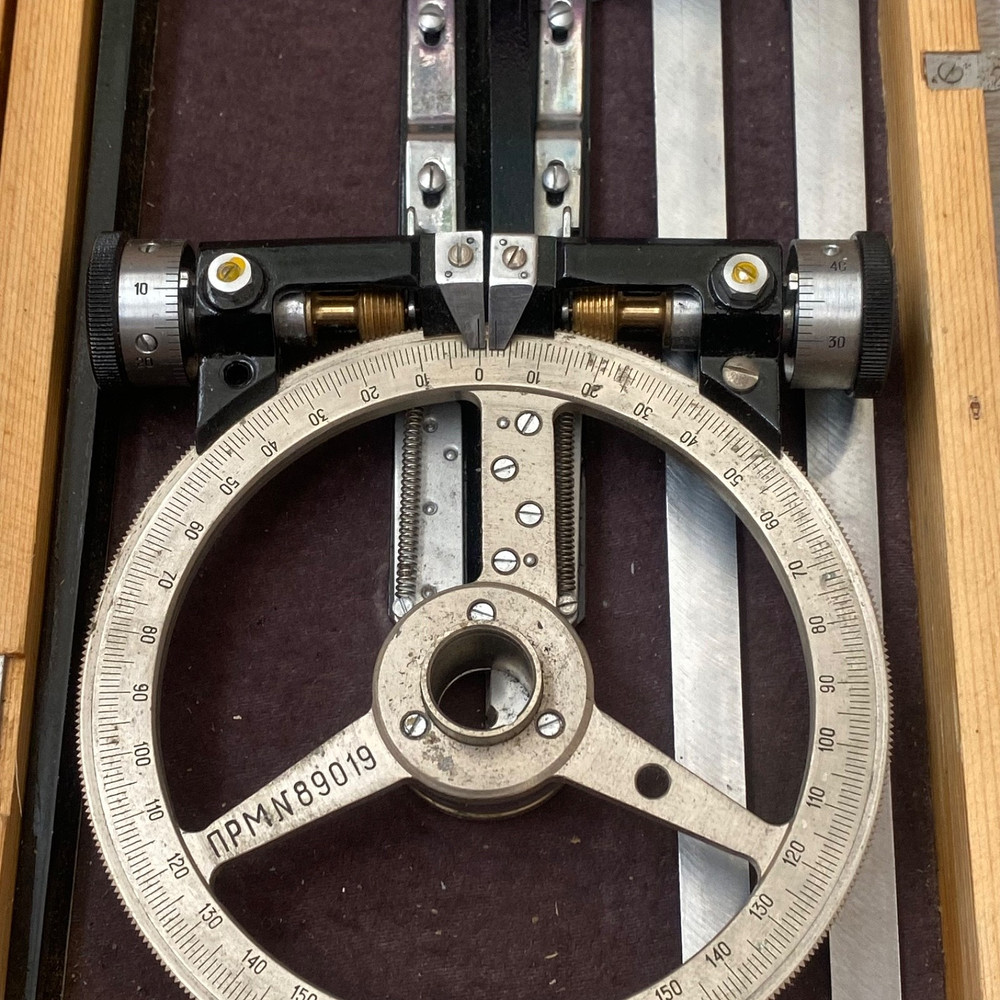 Naval 3-Point Protractor PRM Vintage Chart Drafting Tool Soviet Era USSR 1989
