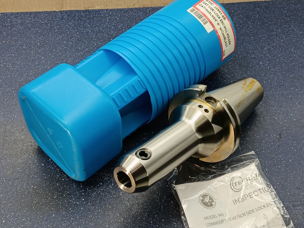 NEW Techniks CAT50 3/4" CoolBlast Solid End Mill Tool Holder SYIC 22941 6B .75