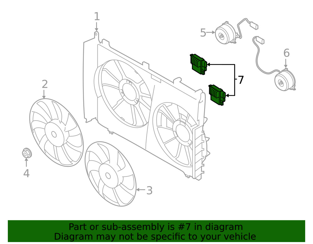 Genuine Subaru Fan Module 45132AL00A