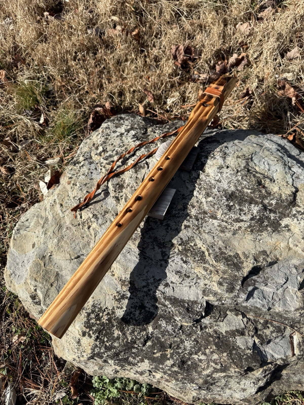 Native American Style Flute | Pine |  Low Dm | 440 Htz.