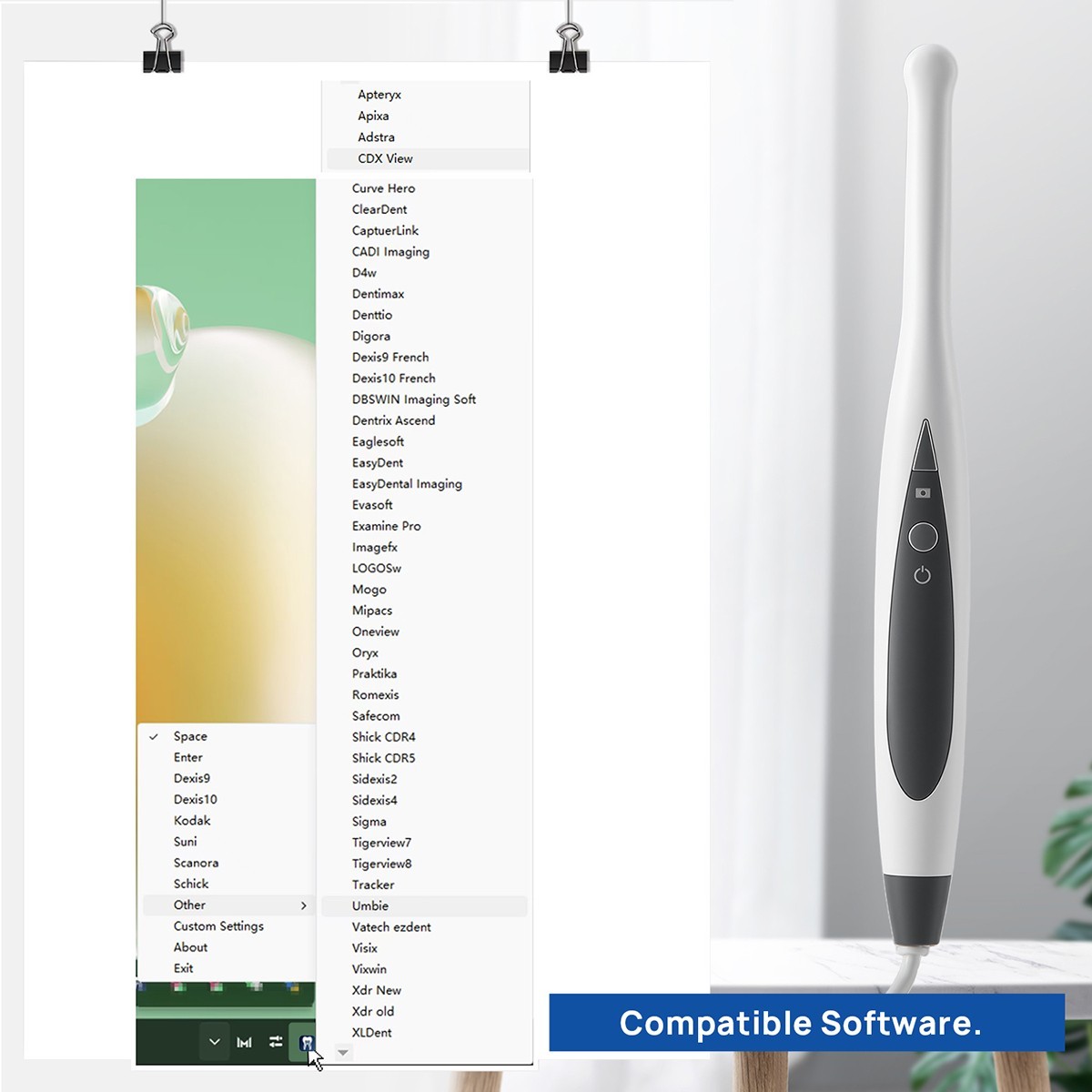 AZDENT Dental HD Intraoral Camera USB Digital Imaging Work on Dexis/Eaglesoft
