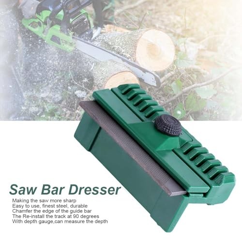 Chainsaw Bar Dressing Tool,Plastic Chainsaw File Guide, Chainsaw File 11x6x4cm