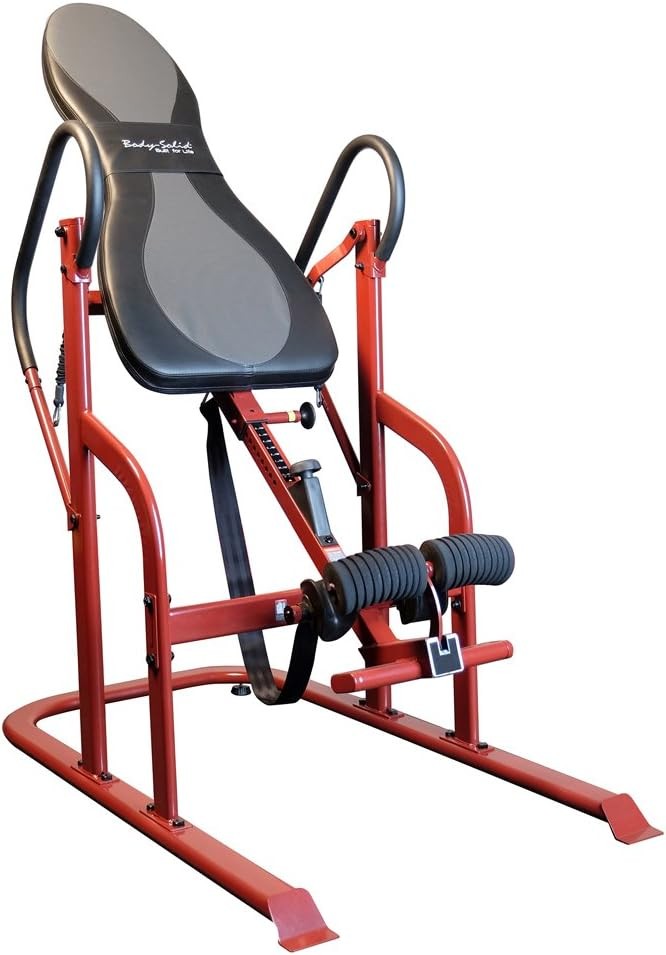 Body-Solid Inversion Table - Heavy-Duty Steel Frame with Thick Padding