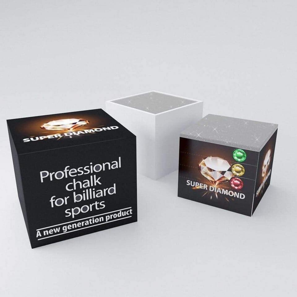 SUPER DIAMOND Pool / Billiard CHALK - GREY
