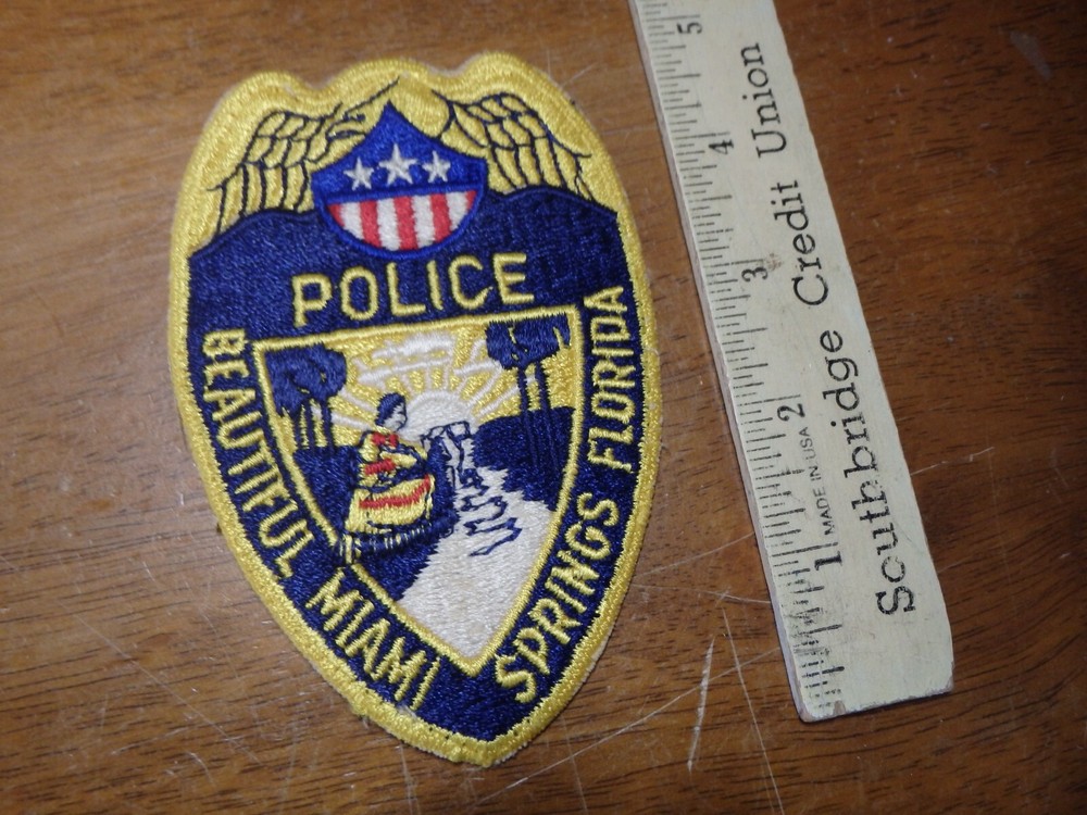 MIAMI  SPRINGS FLORIDA VEST OBSOLETE PATCH  PATCH BX AAA#4