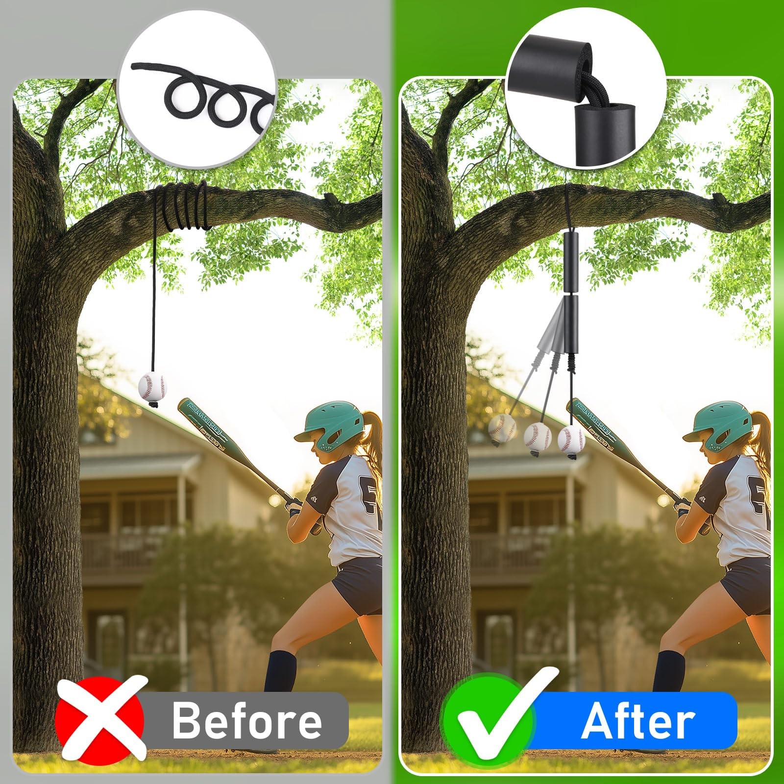 Baseball Softball Hitting Trainer, Batting Swing Trainer for Baseball & Softb...