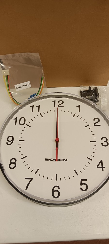 Bogen Wired Clock 12" BCAL-4BS-12R14