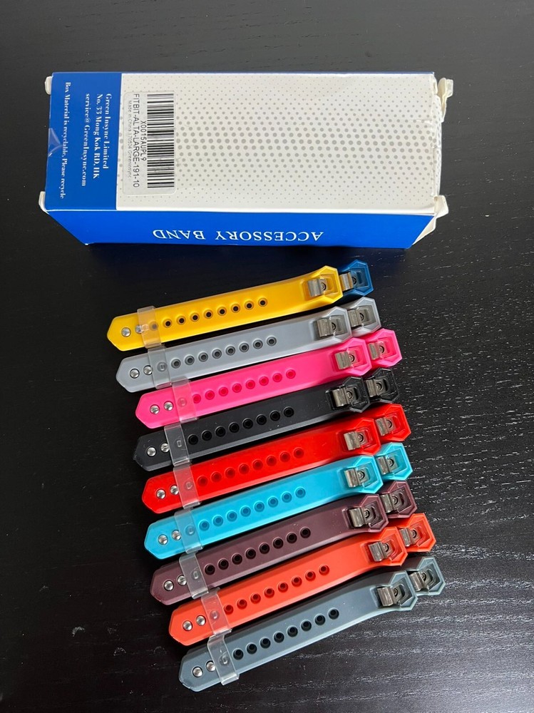 9 Large Fitbit Alta Bands, Greeninsync Accessory Replacement