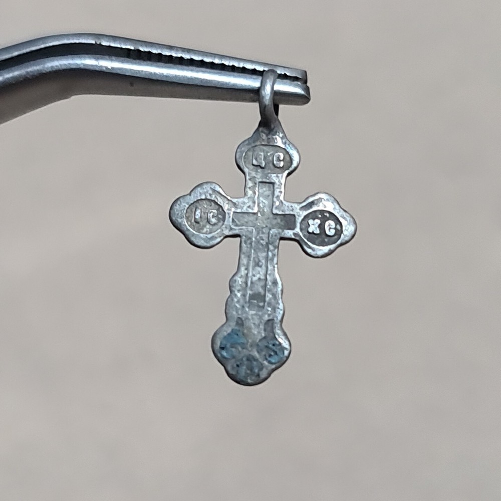 ANCIENT IMPERIAL RUSSIAN 84 SILVER cross