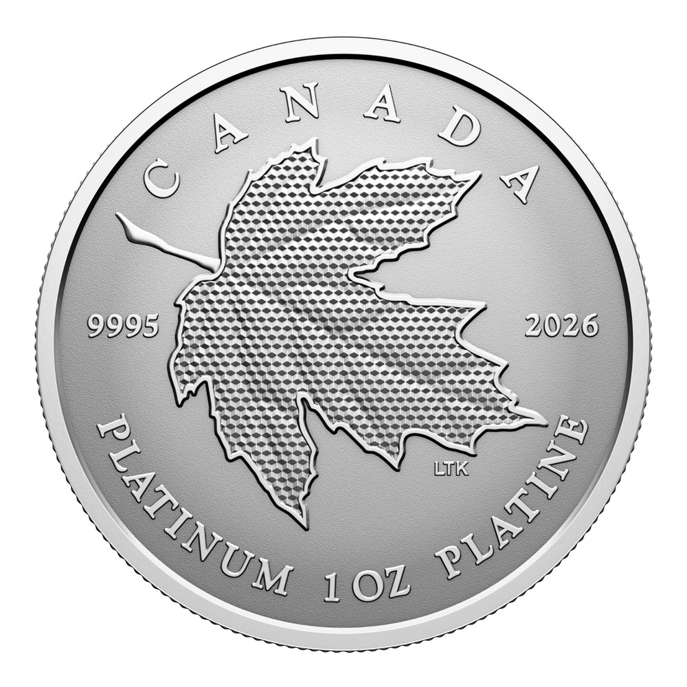 2026 Canada $300 Maple Leaf Forever - Pure Platinum Coin