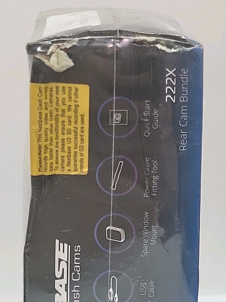 NextBase Dash Cams 222X Front & Rear Cam Bundle - New *Damaged Box *