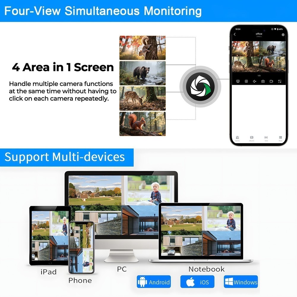 Cellular Trail Camera 4G LTE with Unlimited Data & SIM Card 2.5K Live Streaming