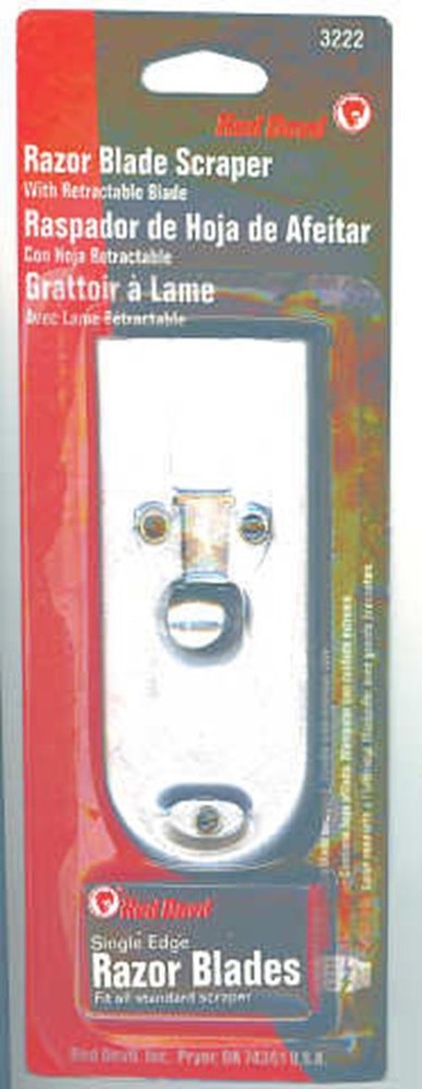 Razor Blade Scraper & 5 Blades - Red Devil T-RD-3222
