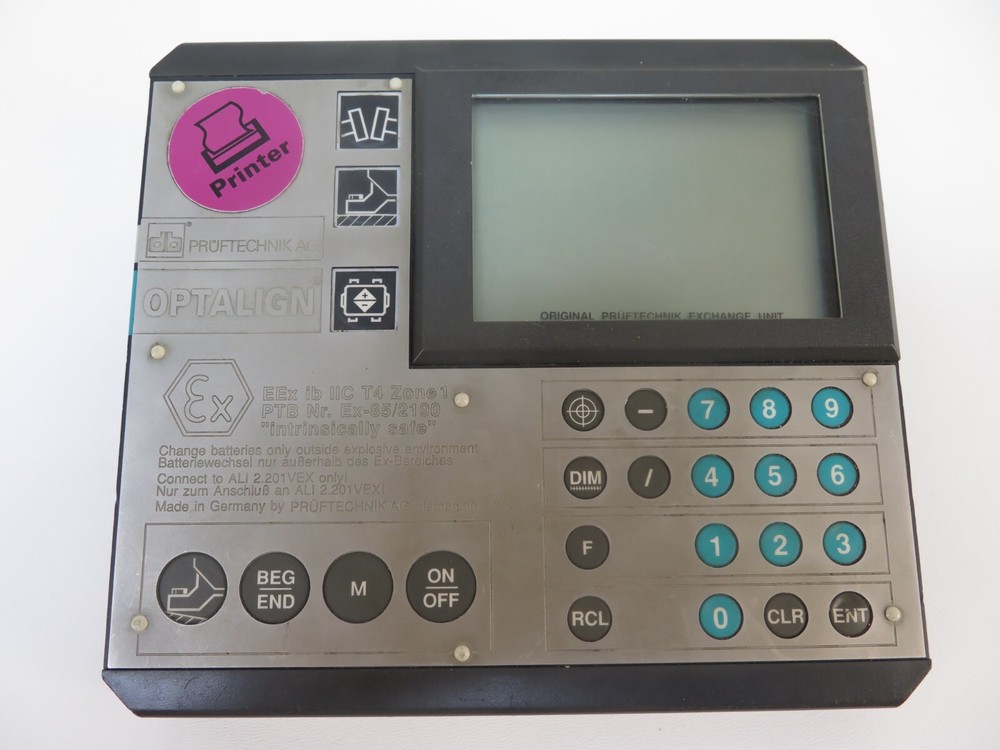 Pruftechnik ALI 2.050VP Optalign Laser Optical Laser Shaft Alignment Tool