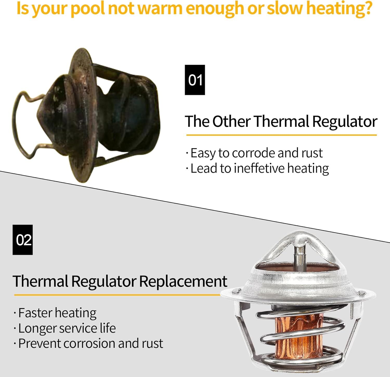 38000-0007S Thermal Regulator For Spa Heaters Mastertemp StaRite MaxETherm Pool
