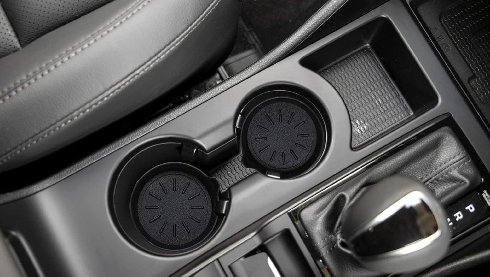 Car Coasters 2Pack Silicone Non-Slip LEORAY Cup Holder Insert Auto Interior