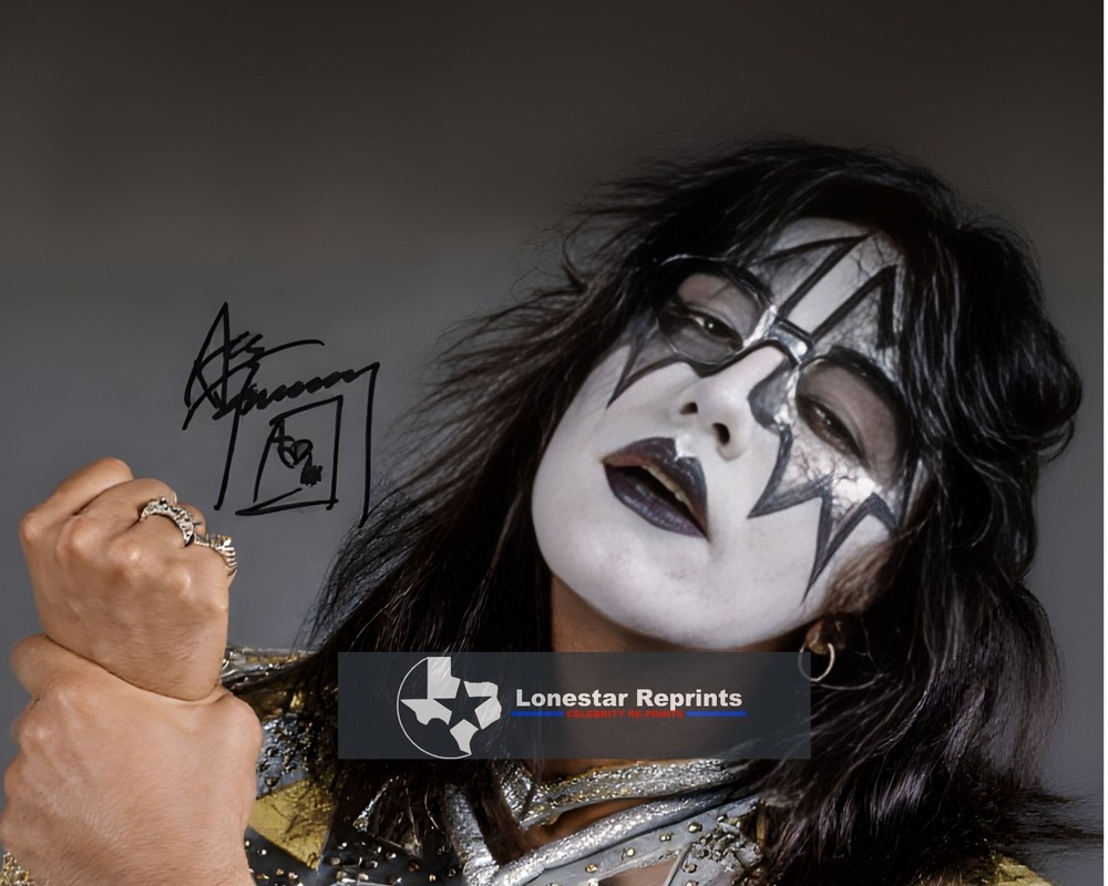 Ace Frehley KISS Signed  8x10 Reprint