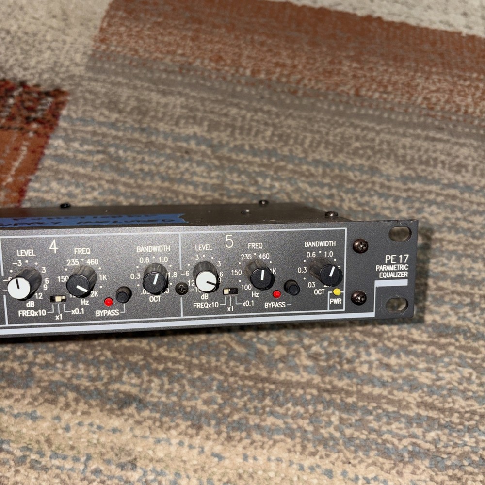 RANE 5 Band Parametric Equalizer PE 17 Tested Functional No Power Supply