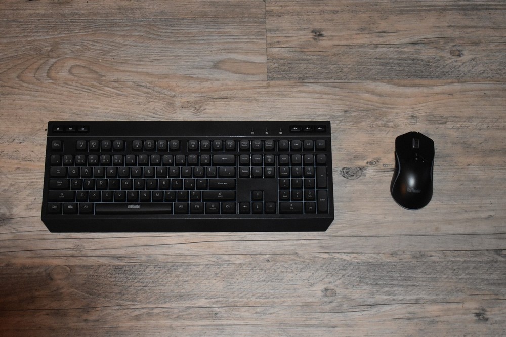 Red Thunder | K20 | Mouse and Wireless Computer Keyboard | Black