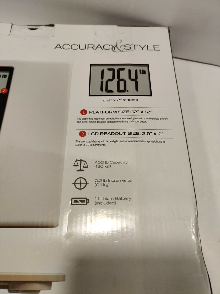 Digital Bathroom Scale White/Black - Taylor
