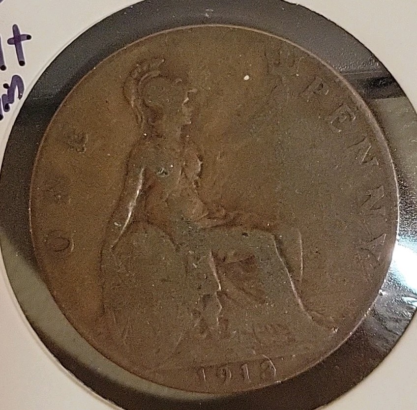1913 Great Britain 1 Penny