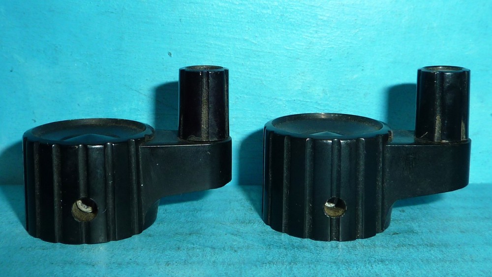 2 Small Spinner Speed Knobs HP 1in Diameter Brass Insert 1/4in Shaft