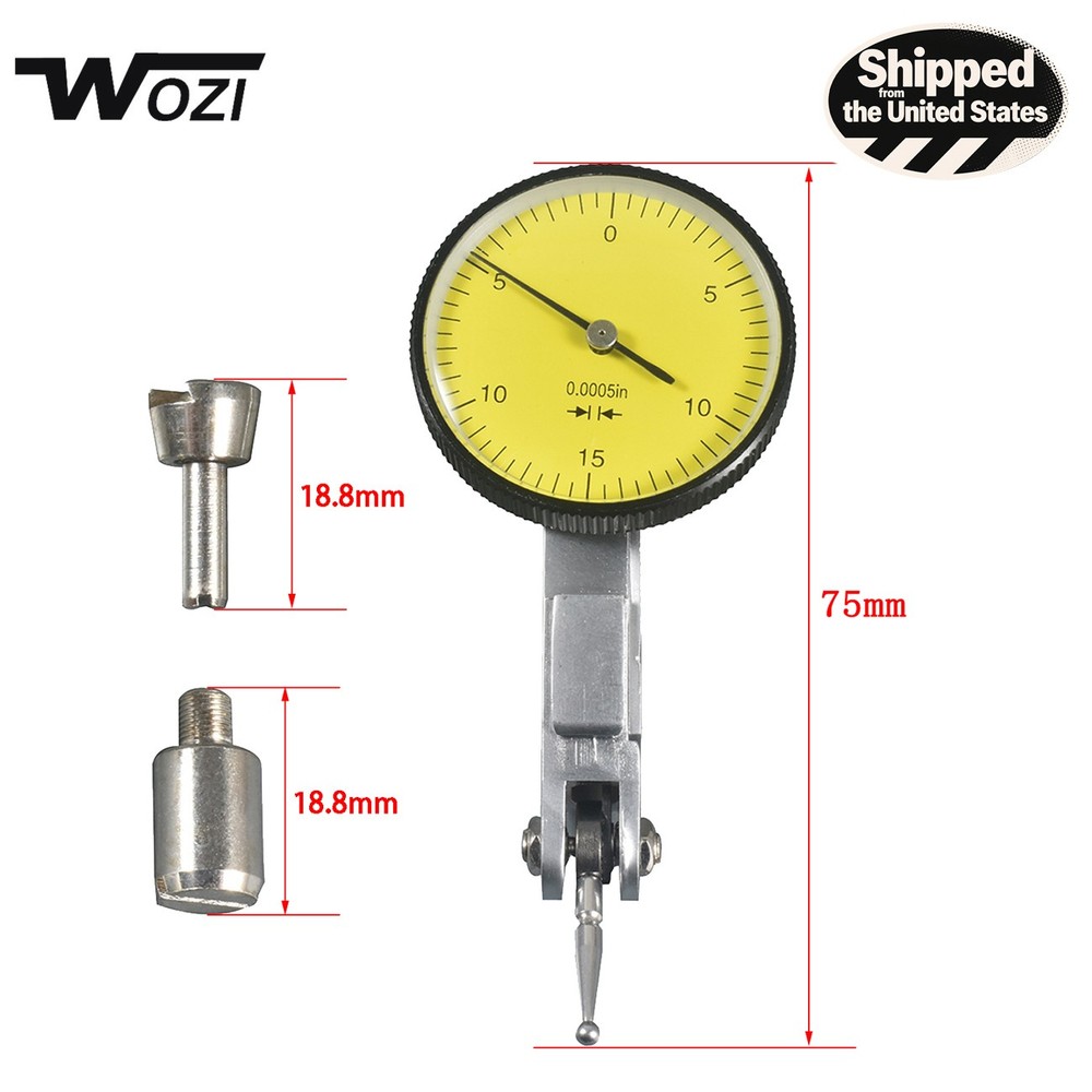 Dial Test Indicator 0.030" range 0.0005" Reading 0-15-0 Precision Machine Setup
