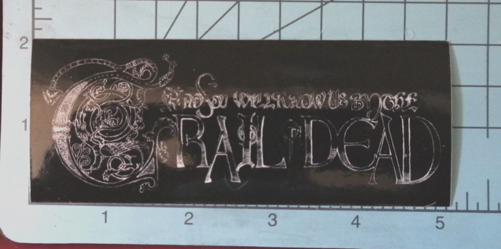 And You Will Know Us By The Trail of Dead Promo Sticker 2002 - Source Tags Codes