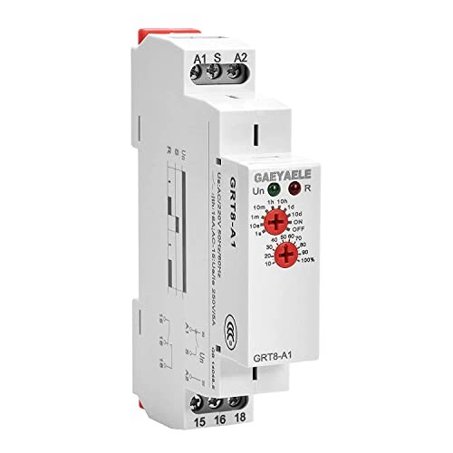 Delay on Time Relay Electronic 16A 1SPDT Adjustable Timer Delay GRT8-A1,A230