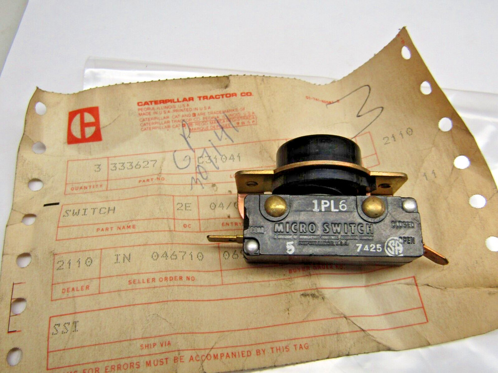 Caterpillar Push Button Micro Switch