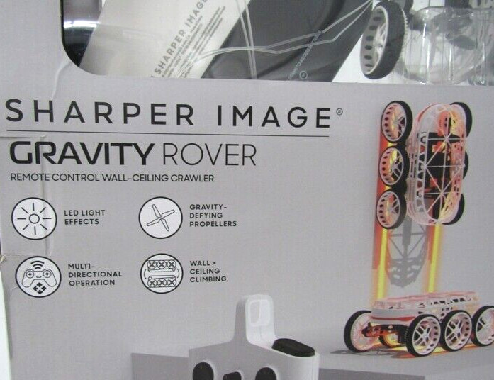 SHARPER IMAGE Remote Control Gravity Rover Antigravity Ceiling Climber, 2.4 Ghz