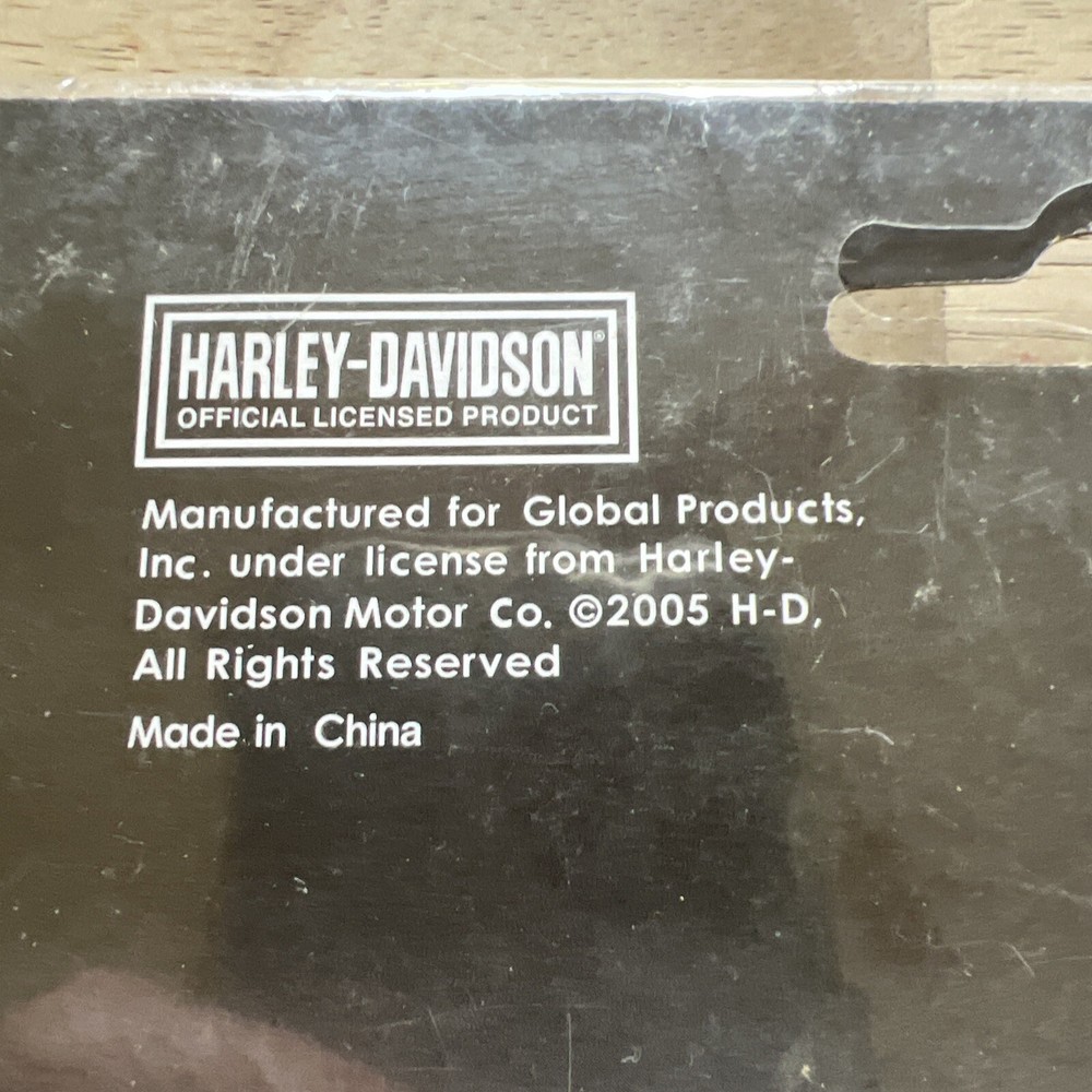 Authentic Vintage Harley-Davidson Bar Shield Checkered Flag Emblem Patch XL