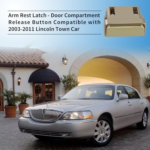Pack Arm Rest Latch - Door Compartment Release Button Compatible with Lincoln 2